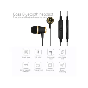 Shot Ecouteurs Bluetooth Anneau Pour HUAWEI P Smart+ Smartphone Sans Fil Te… magasin solde 12