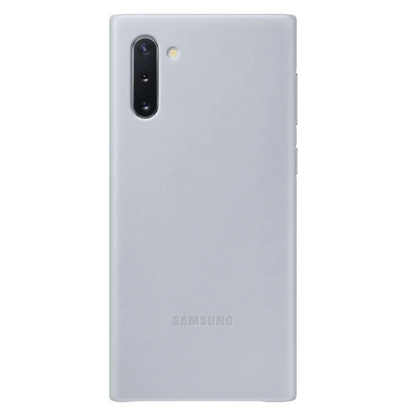 Samsung Coque Cuir Galaxy Note10 – Gris magasins pas chers 1