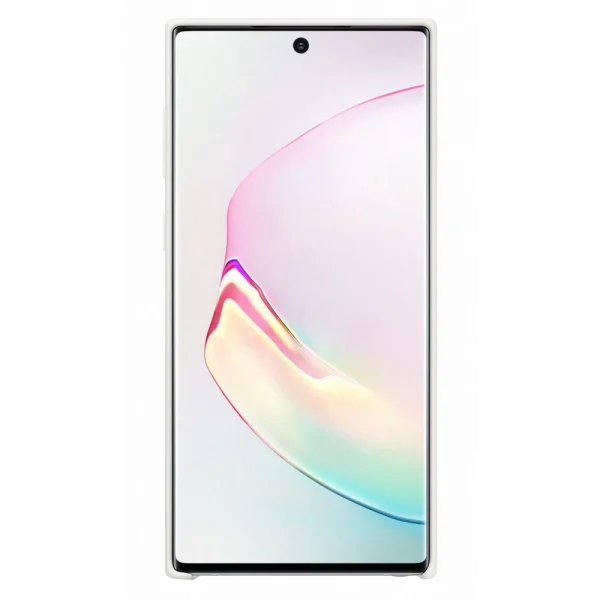 Samsung Coque Silicone Galaxy Note10 – Blanc prix le plus bas 4