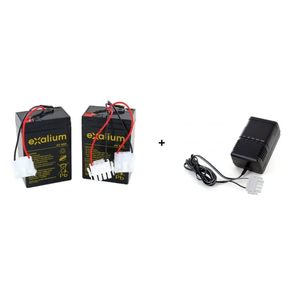 Divers Marques 2 Batteries Plomb 6V 4AH Pour Bateaux Amorceur Pac Boat Anatec + Charg… Acheter Maintenant 1