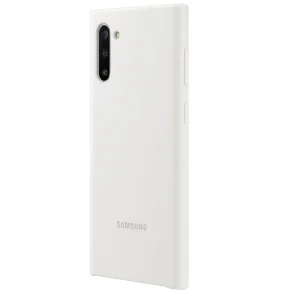 Samsung Coque Silicone Galaxy Note10 – Blanc prix le plus bas 7