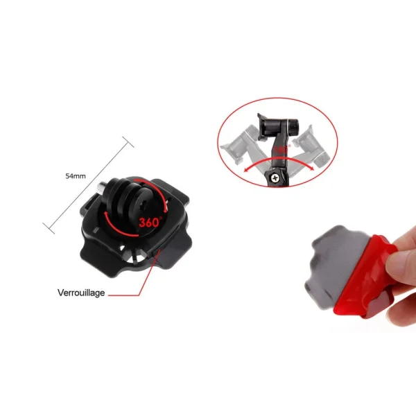 luxe soldes IBROZ Support De Casque 360° Pour GoPro 3