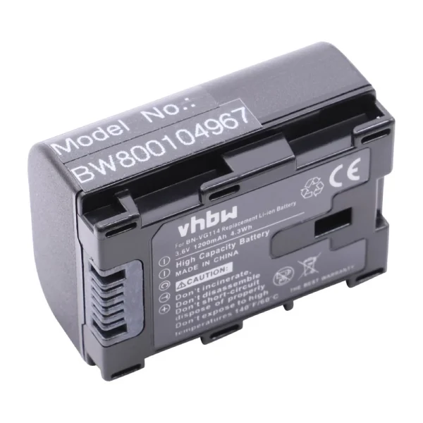 Vhbw Li-Ion Batterie 1200mAh (3.6V) Pour Appareil Photo Remplace JVC B… nouveau produit 1