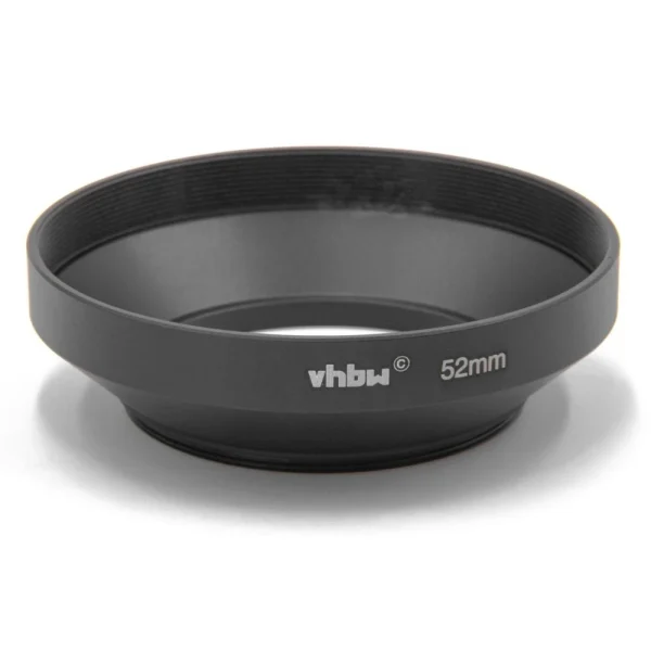 VHBW Dispositif Pare-soleil, Anti-reflet Grand Angle Noir 52mm Pour Objecti… magasin en ligne france 1