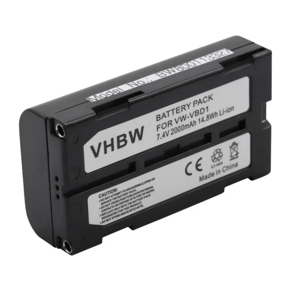 magasin paris Vhbw Li-Ion Batterie 2000mAh (7.4V) Pour Caméra Vidéo, Caméscope Pa… 1