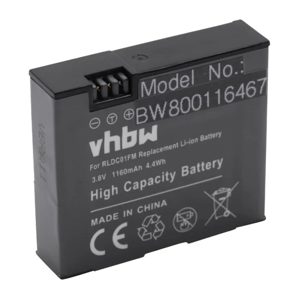 marques pas cher Vhbw Li-Ion Batterie 1160mAh (3.8V) Pour Appareil Numérique Camescope… 1