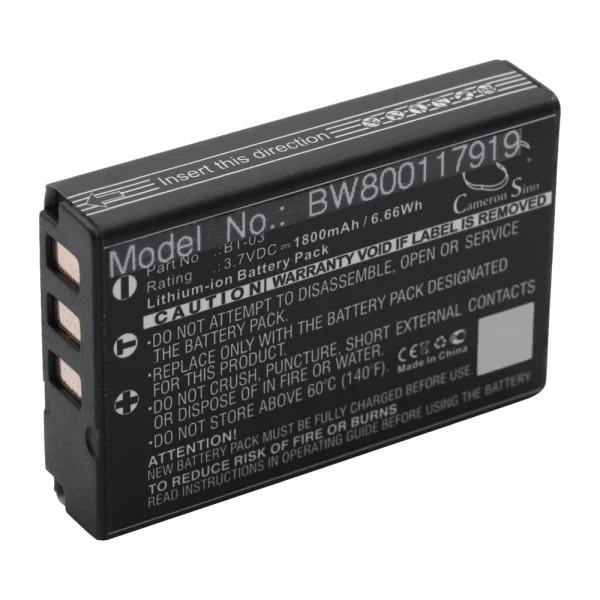 Large choix en ligne Vhbw Li-Ion Batterie 1800mAh (3.7V) Pour Appareil Numérique Camescope… 1