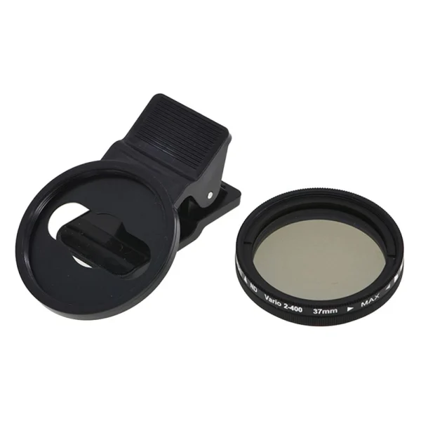 qualité supérieure Marque Generique 37mm Pince ND 2-400 Kit De Filtre D’objectif De Caméra De Téléphone… 3