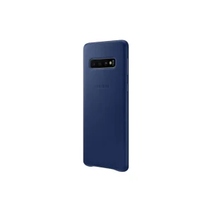 Samsung Coque Cuir Galaxy S10 Plus – Bleu Marine De super promotions disponibles 7