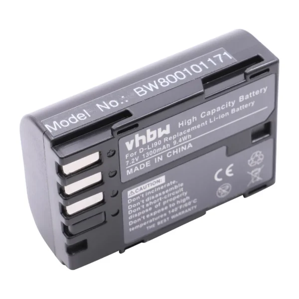 marques de renommée VHBW Batterie LI-ION Compatible Pour PENTAX D-Li90, Pentax K-01, K5 II, K5 … 1