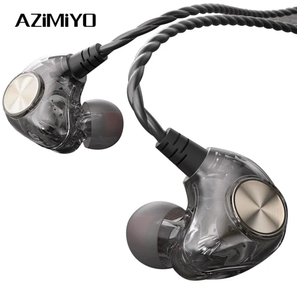 Réductions GUPBOO AZiMiYO HK1 Casque Filaire 3.5mm Hybride Hi-Fi DJ Casque Stéréo Musi… 1