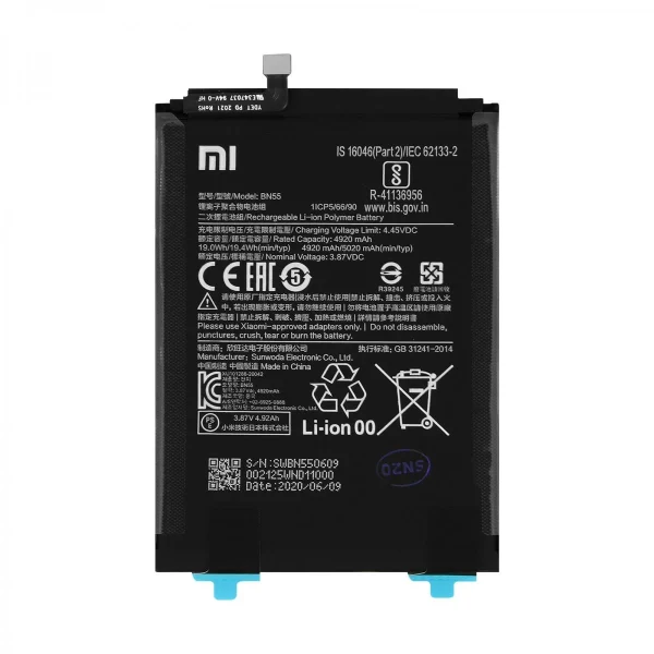 Batterie Interne Xiaomi Redmi Note 9S 5020mAh Original BN55 Service Pa… vente en ligne pas cher 3