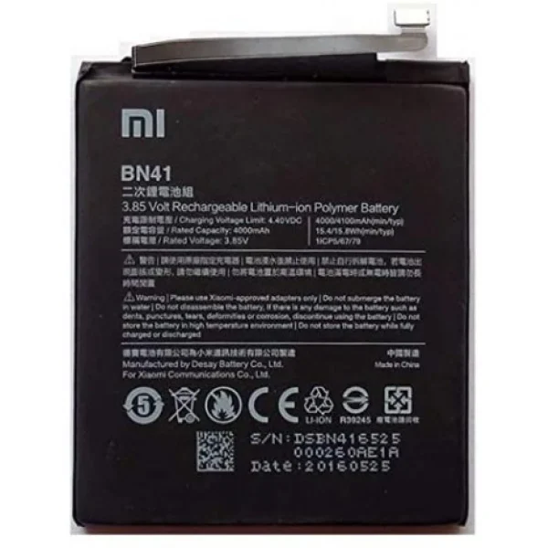 BATTERIE ORIGINALE — OFFICIEL XIAOMI REDMI NOTE 4 – BN41 marques pas cher 1