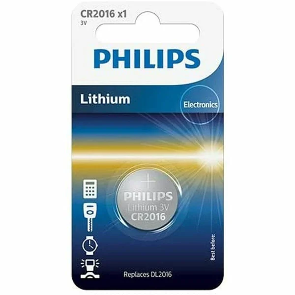 Neuve avec étiquette Batteries Philips CR2016/01B 1