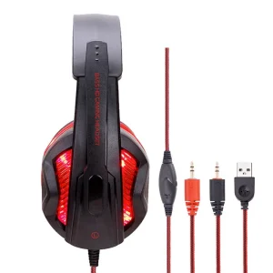 GUPBOO Casque De Jeu PC Casque Filaire Cool LED Avec Micro, Casque De Jeu PC,… Livraison Standard/Rapide 13