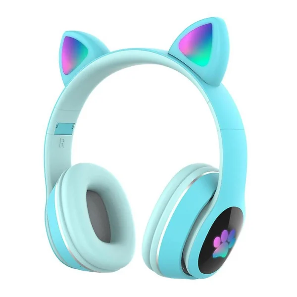 Universal Casque D’oreille De Chat Lumineux Pliable Dans L’oreille (bleu) boutique en ligne france 1