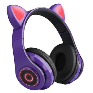 soldes luxe Universal Casque Pour Chat Sans Fil Casque Bluetooth Casque LED Casque Pour Enfa… 8