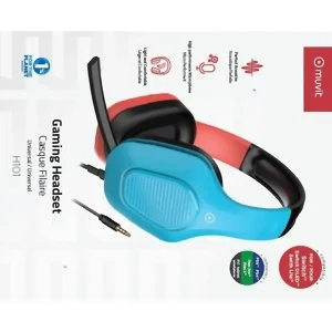 Livraison Standard/Rapide Casque Stéréo Filaire Muvit H101 Pour Nintendo Switch 6