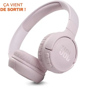 Livraison rapide Casque Supra Auriculaire Sans Fil JBL Tune 510 BT Rose 7