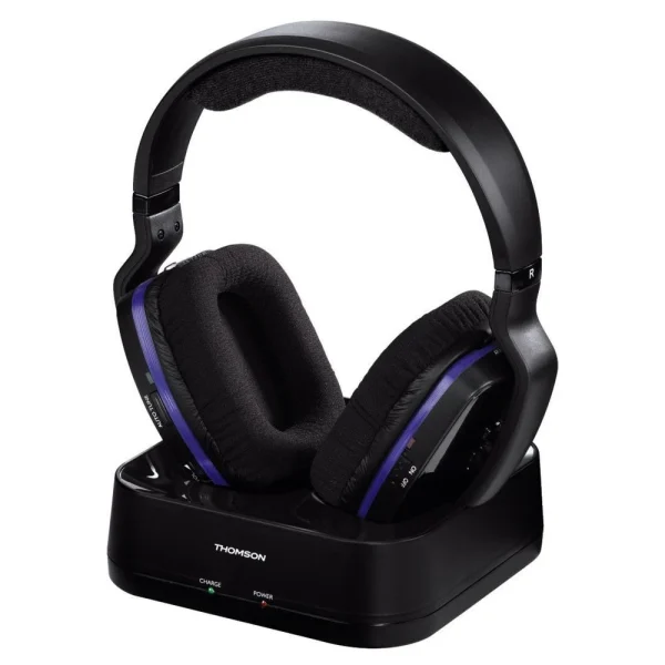 THOMSON Casque TV Sans Fil WHP3311BK – Noir luxe soldes 1