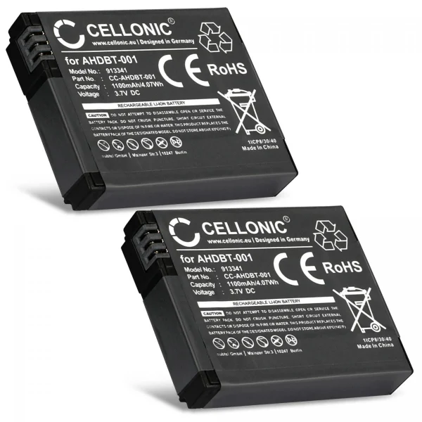 CELLONIC – 2X Batterie Appareil Photo AHDBT-002 AHDBT-001 ABPAK-0014 P… boutiqued en ligne 1