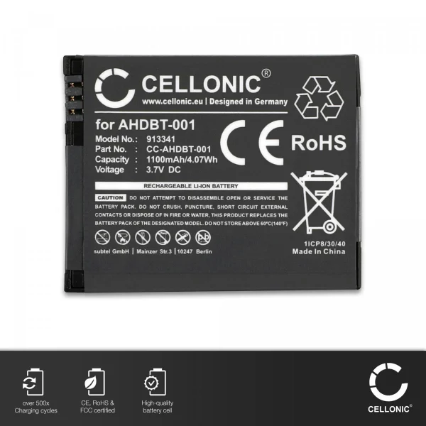 CELLONIC – 2X Batterie Appareil Photo AHDBT-002 AHDBT-001 ABPAK-0014 P… boutiqued en ligne 4