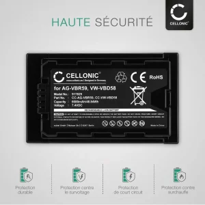 des prix incroyables CELLONIC – 2X Batterie Appareil Photo VW-VBD29 VW-VBD58 VW-VBD78 CGA-D… 11