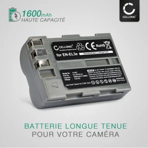 en ligne vente CELLONIC® Batterie En-EL3 EN-EL3e Pour Nikon D50 D70s D80 D90 D200 D3… 9