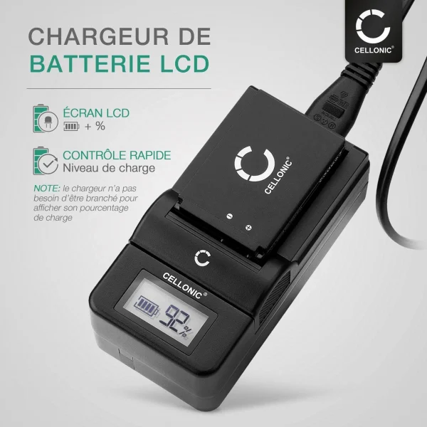 dernières CELLONIC® Chargeur BC-TRV AC-VQV10 Compatible Avec Sony FDR-AX100 AX1… 3