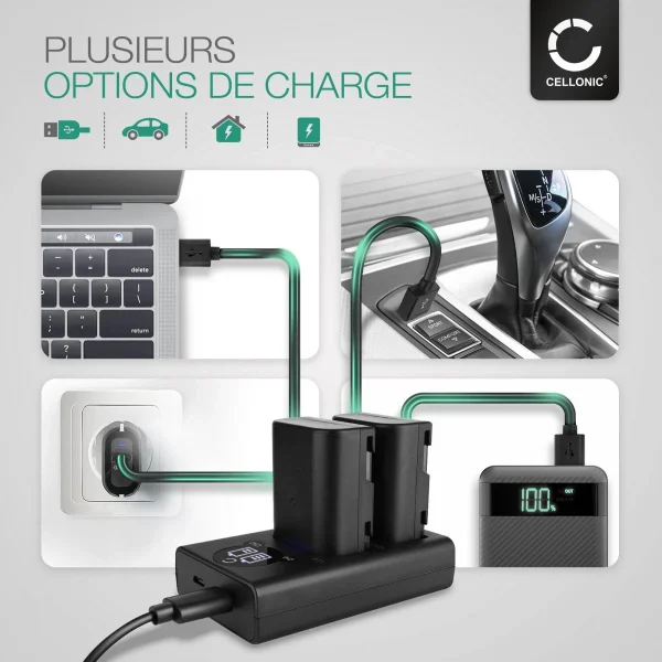 CELLONIC® Chargeur Double Compatible Avec Panasonic GH5 GH5s GH4 GH3 … REMISE allant jusqu. 4