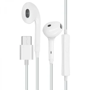 Écouteurs Filaires USB-C Microphone Bouton Multifonction Oppo Blanc magasin pour 9