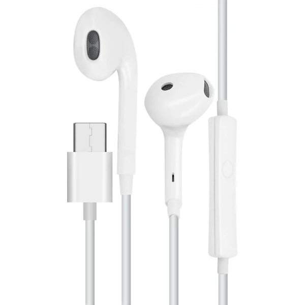 Écouteurs Filaires USB-C Microphone Bouton Multifonction Oppo Blanc magasin pour 3