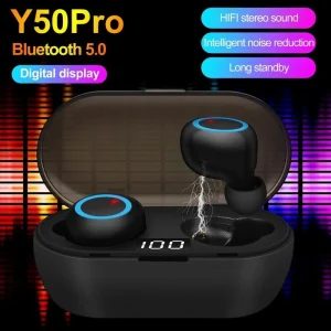 GUPBOO Écouteurs Y50Pro Bluetooth TWS Basses Profondes étanches jusqu'à 9