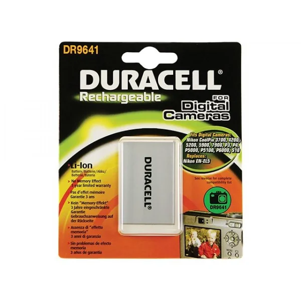 jusqu'à Inconnu Duracell DR9641 Batterie Pour Appareil Photo Numérique Nikon EN-EL5 1