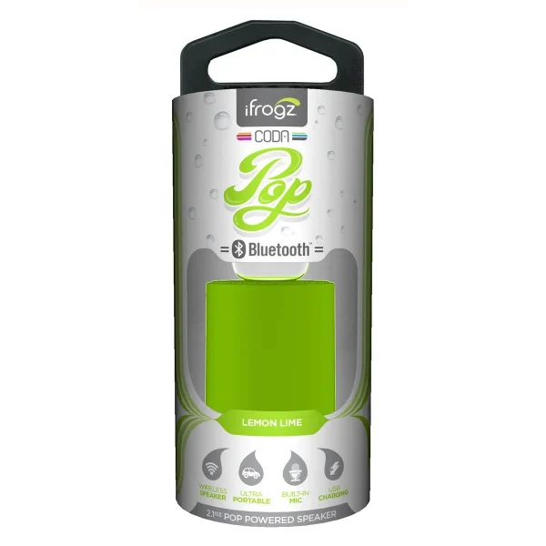 IFROGZ Enceinte Nomade CODA POP Bluetooth – Lime Vente 4