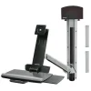 Ergotron StyleView Sit-Stand Combo System 61 Cm (24″) Aluminium Pas Cher soldes France 13