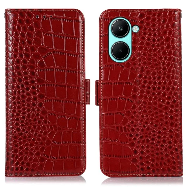 Other Etui En Cuir Véritable Texture Crocodile, Fonction De Blocage RFID Av… officiel 1