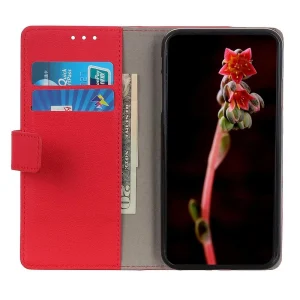 offre spéciale Other Etui En PU Anti-chute Avec Support Pour Votre Realme C33 4G – Rouge 6