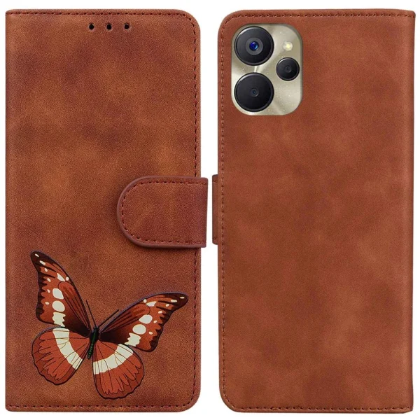 Other Etui En PU Anti-chute, Motif Papillon Avec Support Pour Votre Realme 9… beauté 1