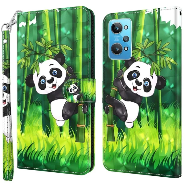 pas cher Other Etui En PU Motif 3D Créatif Avec Support Pour Votre Realme GT Neo 3T … 1