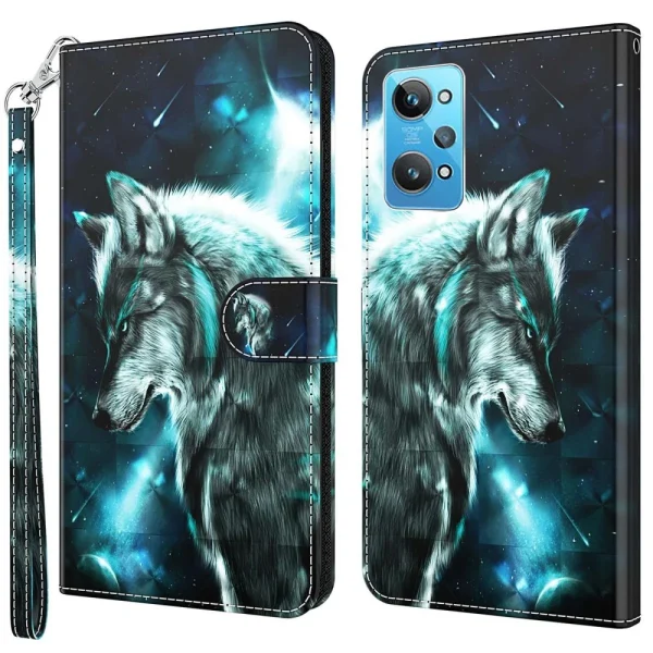 Other Etui En PU Motif 3D Créatif Avec Support Pour Votre Realme GT Neo 3T … Nouvelle Collection 1