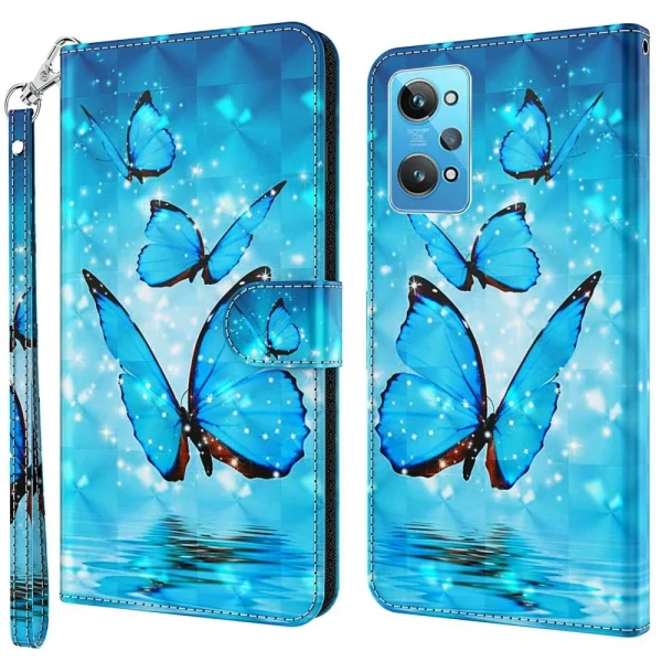 Livraison gratuite Other Etui En PU Motif 3D Créatif Avec Support Pour Votre Realme GT Neo 3T … 1