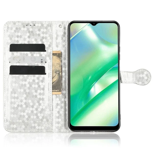 soldes officiel Other Etui En PU Motif à Points Avec Support Et Sangle Pour Votre Realme C2… 3