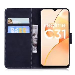 Other Etui En PU Motif Tigre Avec Support Pour Votre Realme C30 4G – Noir vente en ligne pas cher 6