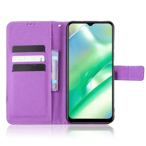 soldes officiel Other Etui En PU Texture Diamantée Avec Support Et Sangle Pour Votre Realme… 6