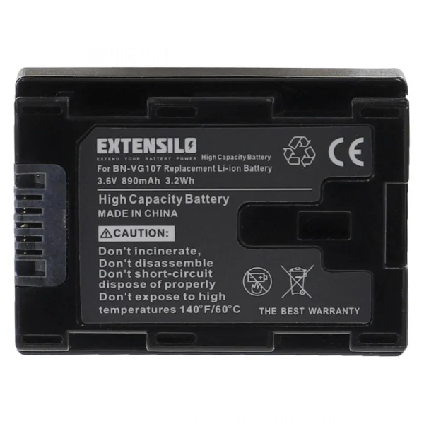 magasin pour VHBW EXTENSILO 2x Batteries Compatible Avec JVC GZ-MS230AUS, GZ-MS230BEU, G… 3