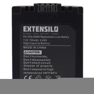 VHBW EXTENSILO 2x Batteries Compatible Avec Panasonic Lumix DMC-FZ35, DMC-F… Retour Gratuit 7