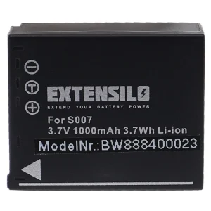 VHBW EXTENSILO 2x Batteries Compatible Avec Panasonic Lumix DMC-TZ1, DMC-TZ… soldes magasin 9