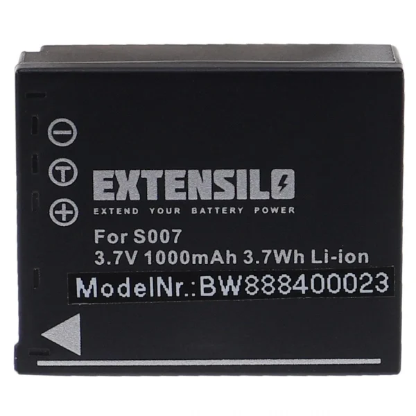 VHBW EXTENSILO 2x Batteries Compatible Avec Panasonic Lumix DMC-TZ1, DMC-TZ… soldes magasin 3