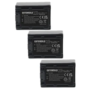 VHBW EXTENSILO 3x Batteries Compatible Avec Sony DCR-SR33E, DCR-SR32E, DCR-… boutique pas cher 10